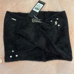 Karl Laggerfeld Black Scarf Neck Wrap (Infinity Loop)